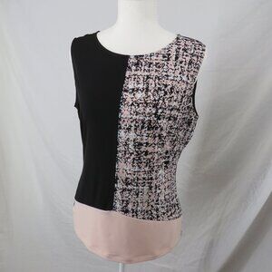 Calvin Klein Colorblock Sleeveless Top | Minimalist Chic size medium Minimalist